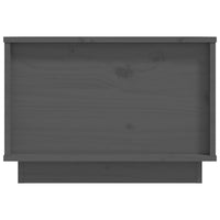 Thumbnail for Couchtisch Grau 40x50x35 cm Massivholz Kiefer