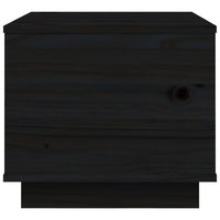 Thumbnail for Couchtisch Schwarz 40x50x35 cm Massivholz Kiefer