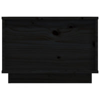 Thumbnail for Couchtisch Schwarz 40x50x35 cm Massivholz Kiefer