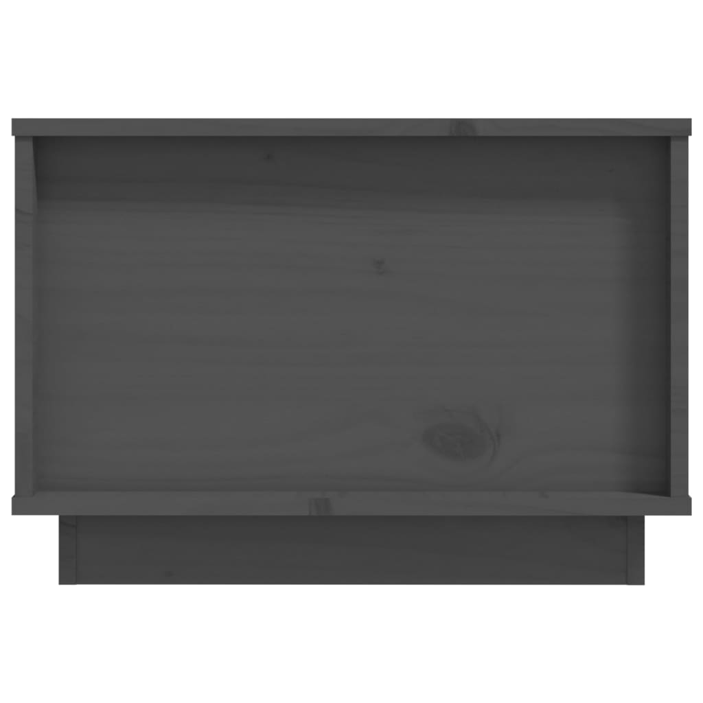Couchtisch Grau 60x50x35 cm Massivholz Kiefer