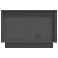 Thumbnail for Couchtisch Grau 60x50x35 cm Massivholz Kiefer