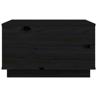 Thumbnail for Couchtisch Schwarz 60x50x35 cm Massivholz Kiefer