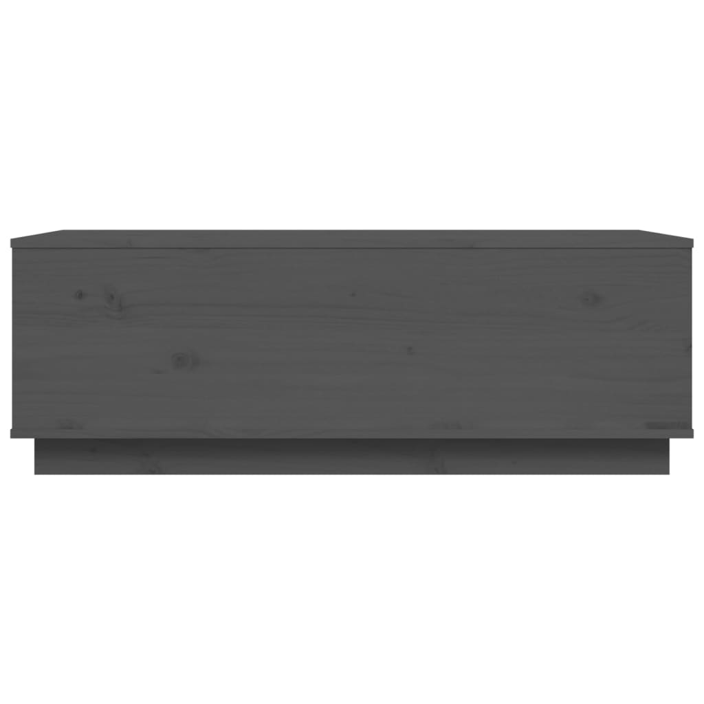 Couchtisch Grau 100x50x35 cm Massivholz Kiefer