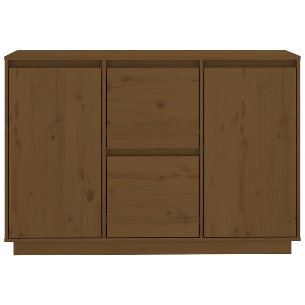 Sideboard Honigbraun 111x34x75 cm Massivholz Kiefer
