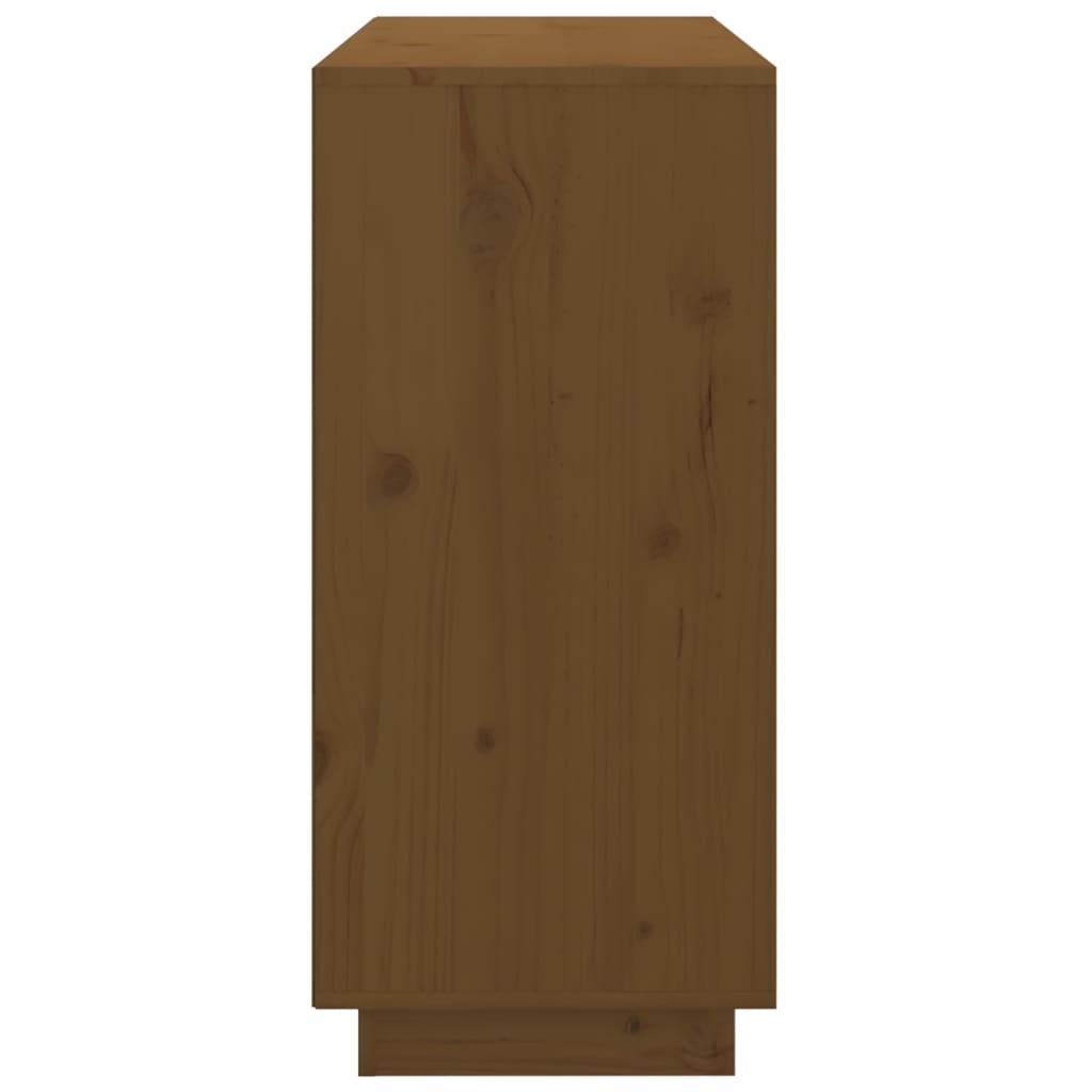 Sideboard Honigbraun 111x34x75 cm Massivholz Kiefer
