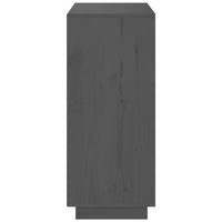Thumbnail for Sideboard Grau 70x34x80 cm Massivholz Kiefer