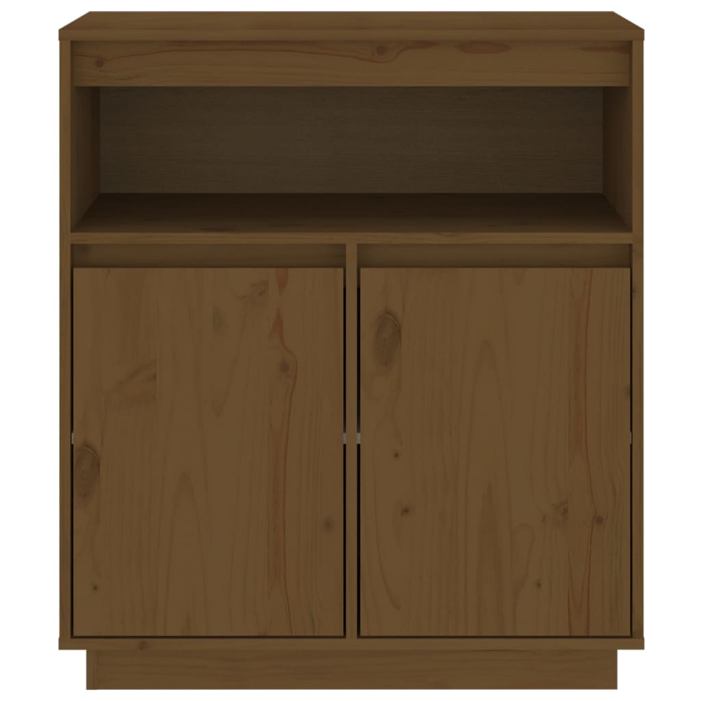 Sideboard Honigbraun 70x34x80 cm Massivholz Kiefer