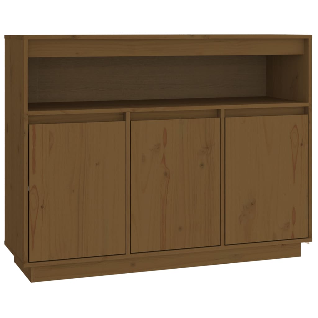 Sideboard Honigbraun 104,5x34x80 cm Massivholz Kiefer