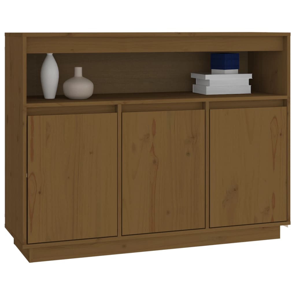 Sideboard Honigbraun 104,5x34x80 cm Massivholz Kiefer