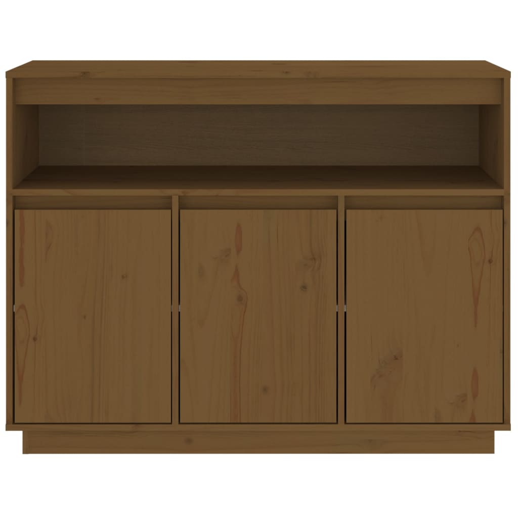 Sideboard Honigbraun 104,5x34x80 cm Massivholz Kiefer
