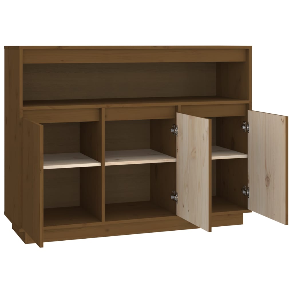 Sideboard Honigbraun 104,5x34x80 cm Massivholz Kiefer