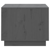 Thumbnail for Couchtisch Grau 120x50x40,5 cm Massivholz Kiefer