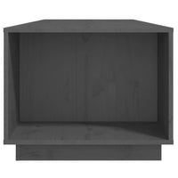 Thumbnail for Couchtisch Grau 110x50x40 cm Massivholz Kiefer
