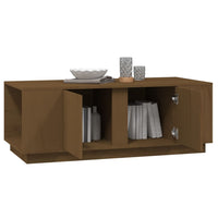 Thumbnail for Couchtisch Honigbraun 110x50x40 cm Massivholz Kiefer