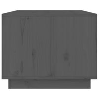 Thumbnail for Couchtisch Grau 80x50x40 cm Massivholz Kiefer