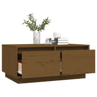 Thumbnail for Couchtisch Honigbraun 80x50x35 cm Massivholz Kiefer