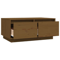 Thumbnail for Couchtisch Honigbraun 80x50x35 cm Massivholz Kiefer