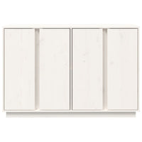 Thumbnail for Sideboard Weiß 120x35x80 cm Massivholz Kiefer