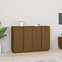 Thumbnail for Sideboard Honigbraun 120x35x80 cm Massivholz Kiefer