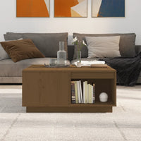 Thumbnail for Couchtisch Honigbraun 80x81x36,5 cm Massivholz Kiefer