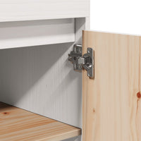Thumbnail for Highboard Weiß 60x40x116,5 cm Massivholz Kiefer