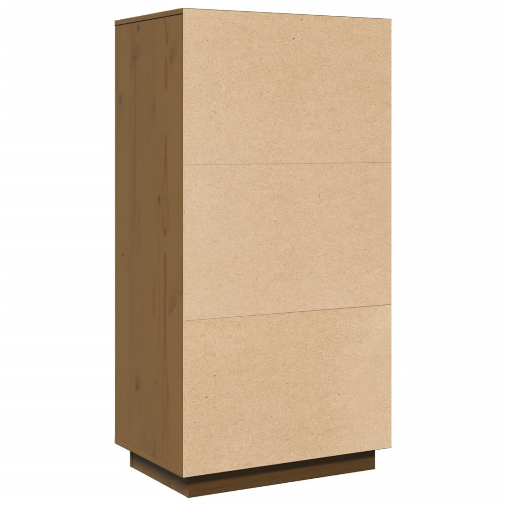 Highboard Honigbraun 60x40x116,5 cm Massivholz Kiefer