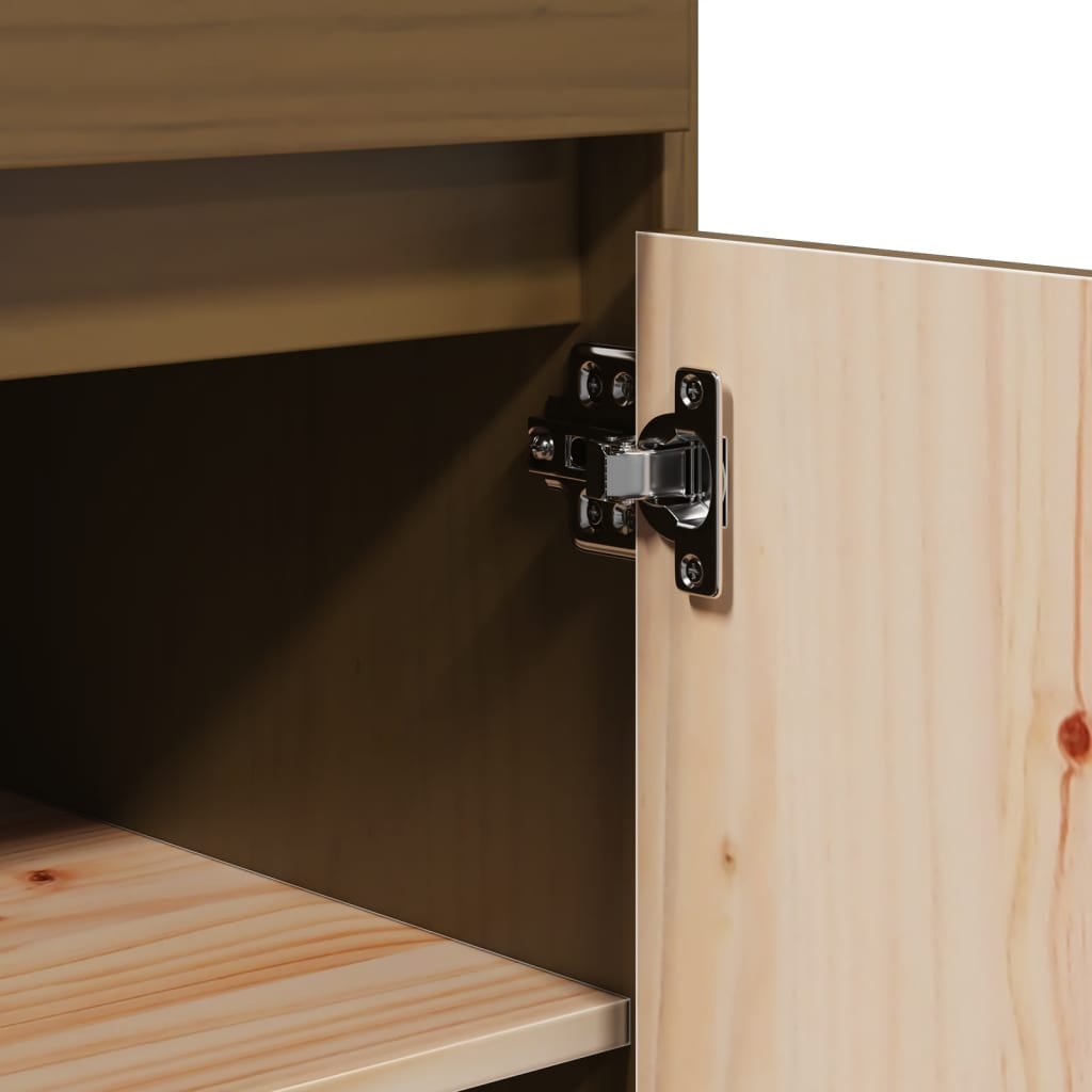 Highboard Honigbraun 60x40x116,5 cm Massivholz Kiefer