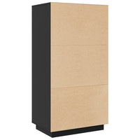 Thumbnail for Highboard Schwarz 60x40x116,5 cm Massivholz Kiefer