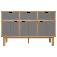 Thumbnail for Sideboard OTTA Braun&Grau 114x43x73,5 cm Massivholz Kiefer