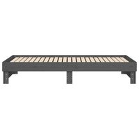 Thumbnail for Tagesbett Ausziehbar Grau 2x(80x200) cm Massivholz Kiefer