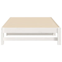 Thumbnail for Tagesbett Ausziehbar Weiß 2x(80x200) cm Massivholz Kiefer
