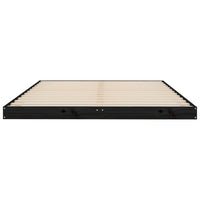 Thumbnail for Massivholzbett Schwarz 135x190 cm Kiefer