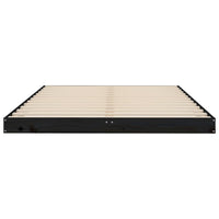 Thumbnail for Massivholzbett Schwarz 120x190 cm Kiefer