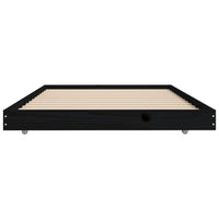 Thumbnail for Massivholzbett Schwarz 75x190 cm Kiefer