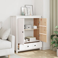 Thumbnail for Highboard Weiß 83x41,5x100 cm Massivholz Kiefer