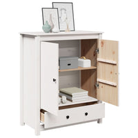 Thumbnail for Highboard Weiß 83x41,5x100 cm Massivholz Kiefer