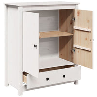 Thumbnail for Highboard Weiß 83x41,5x100 cm Massivholz Kiefer