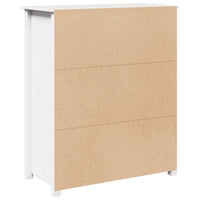 Thumbnail for Highboard Weiß 83x41,5x100 cm Massivholz Kiefer