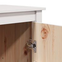Thumbnail for Highboard Weiß 83x41,5x100 cm Massivholz Kiefer