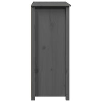 Thumbnail for Highboard Grau 83x41,5x100 cm Massivholz Kiefer