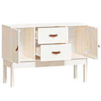 Thumbnail for Sideboard Weiß 110x40x78 cm Massivholz Kiefer