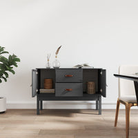 Thumbnail for Sideboard Grau 110x40x78 cm Massivholz Kiefer