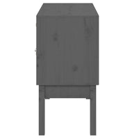 Thumbnail for Sideboard Grau 110x40x78 cm Massivholz Kiefer