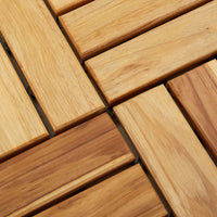 Thumbnail for Terrassenfliesen 20 Stk. 30x30 cm Massivholz Teak