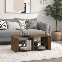 Thumbnail for Couchtisch Braun Eichen-Optik 100x50x36 cm Holzwerkstoff