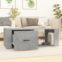 Thumbnail for Couchtisch Betongrau 100x50,5x35 cm Holzwerkstoff