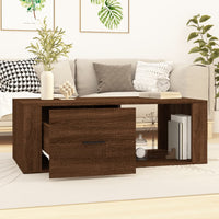 Thumbnail for Couchtisch Braun Eichen-Optik 100x50,5x35 cm Holzwerkstoff