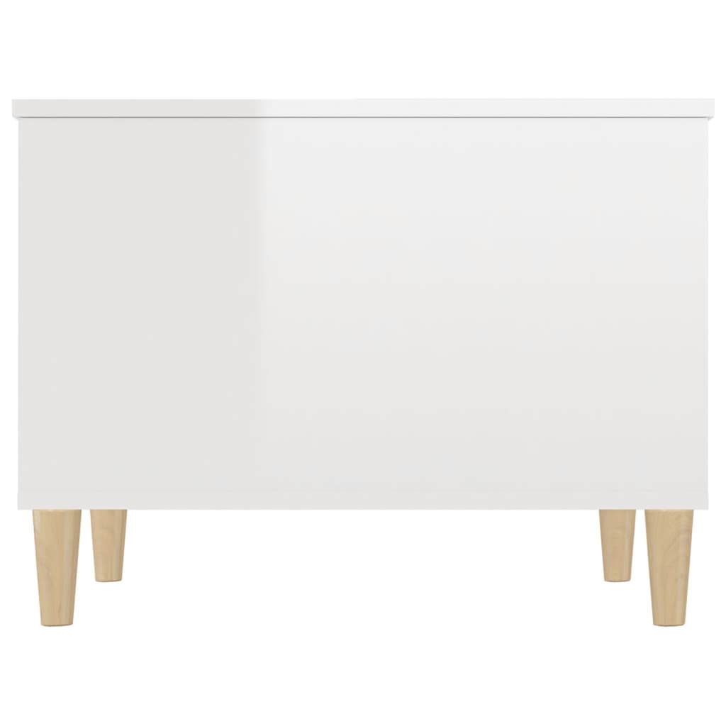 Couchtisch Hochglanz-Weiß 60x44,5x45 cm Holzwerkstoff