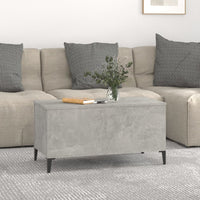 Thumbnail for Couchtisch Betongrau 90x44,5x45 cm Holzwerkstoff
