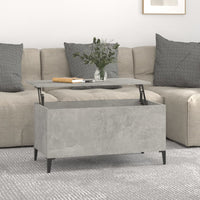 Thumbnail for Couchtisch Betongrau 90x44,5x45 cm Holzwerkstoff